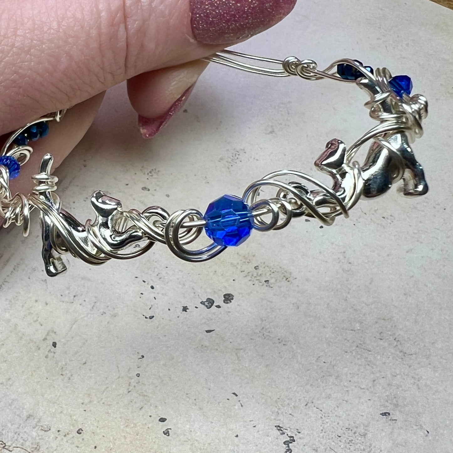 Childless Cat Lady Bracelet - two cats