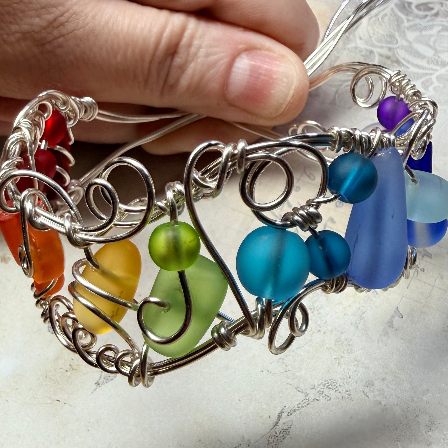 Mermaid Summer - rainbow cuff #1