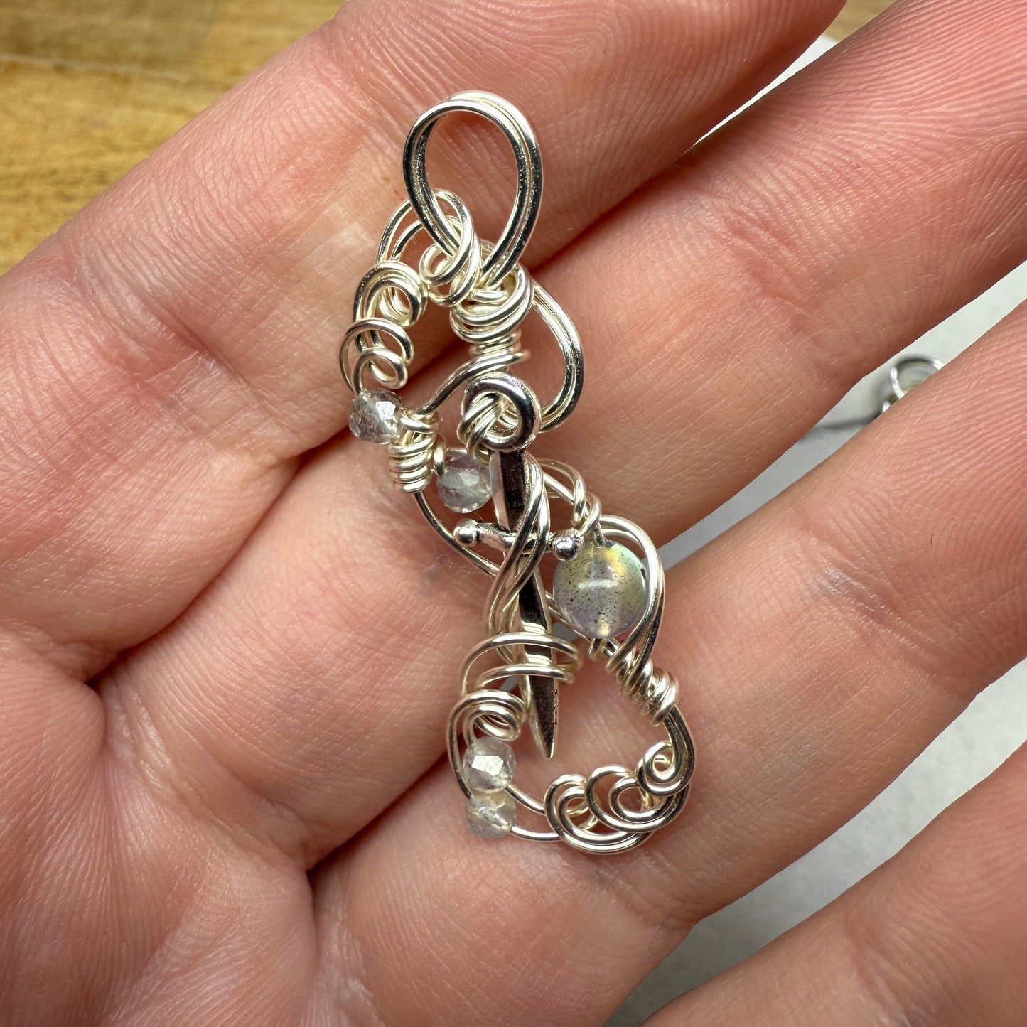 Customized Dagger Pendants - your choice of gemstones