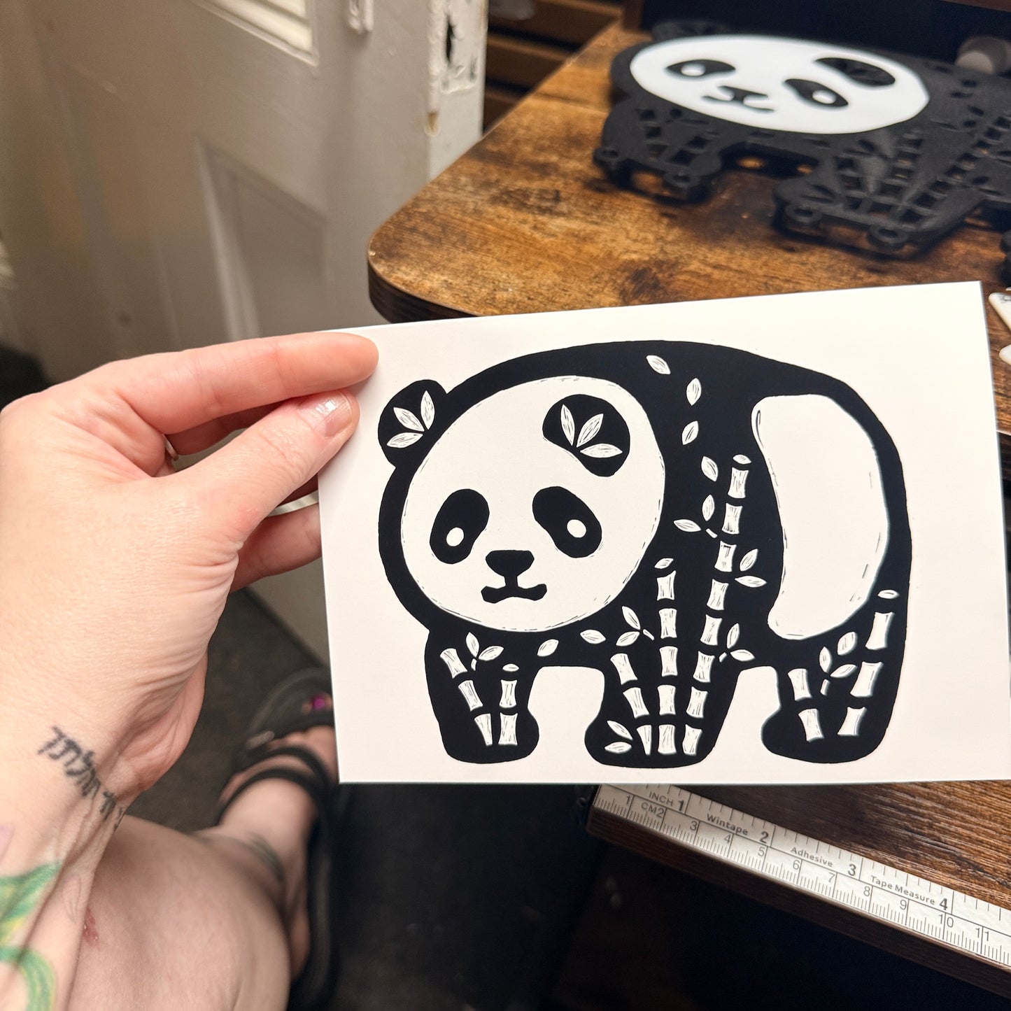 Panda greeting card