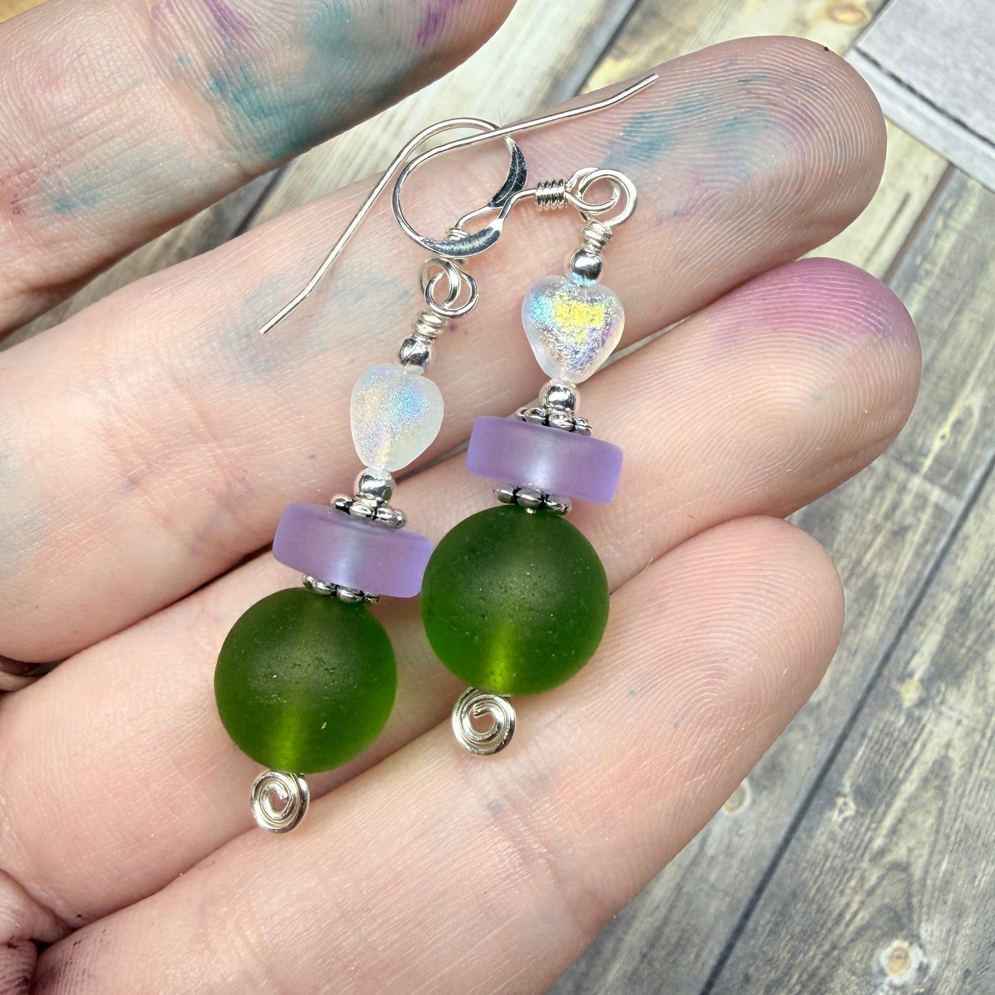 Mermaid Summer - genderqueer earrings