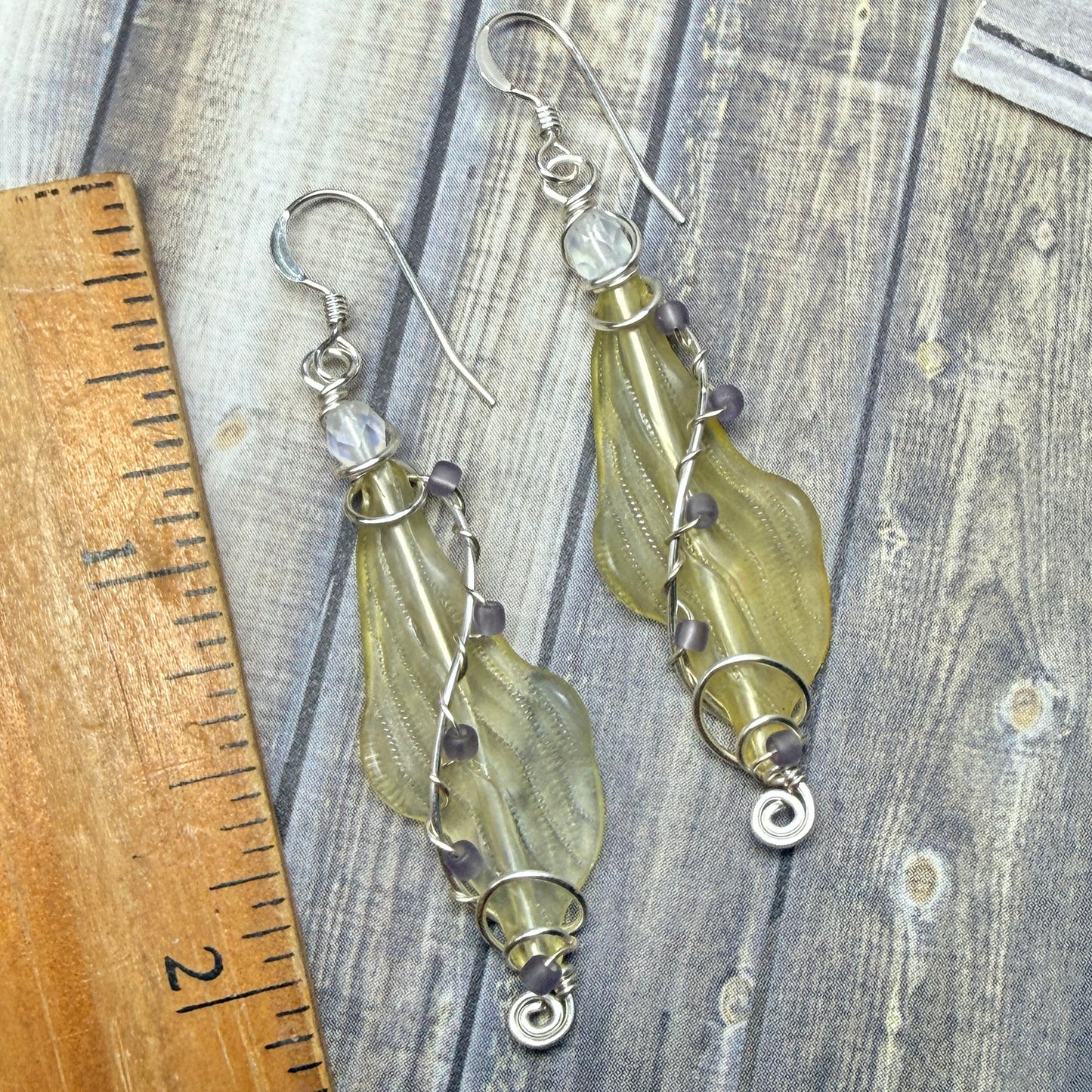 Mermaid Summer - genderqueer kelp earrings