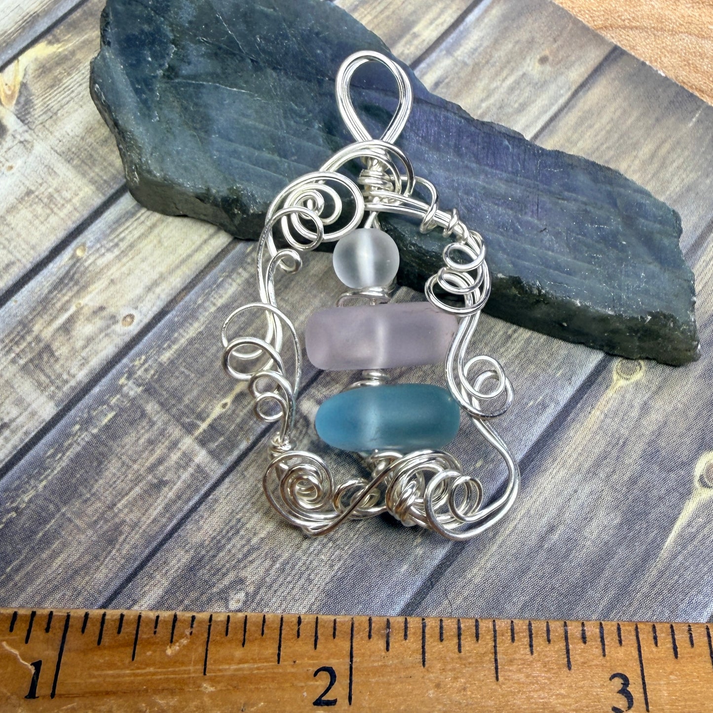 Mermaid Summer - trans pendant