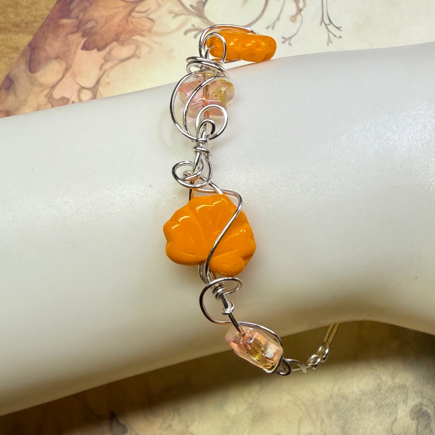 in the waiting woods - leaf & star bracelet