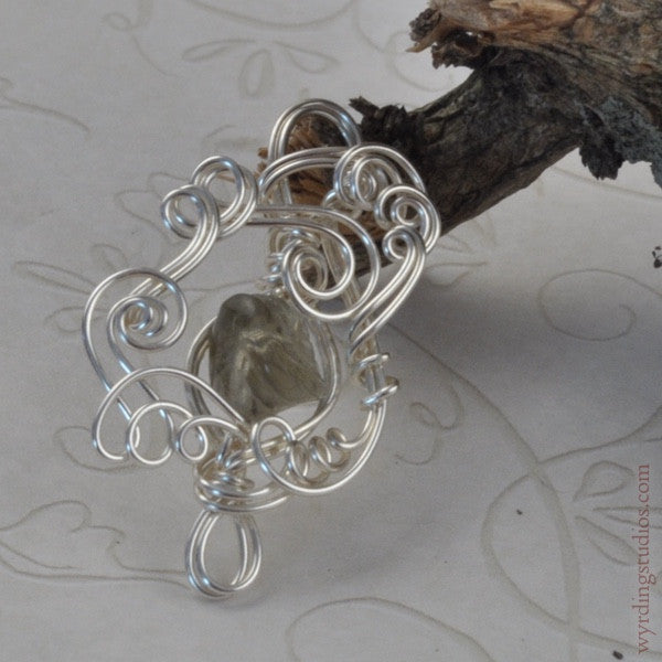 Dusty Green Pendant (Magpie Rummage Sale)