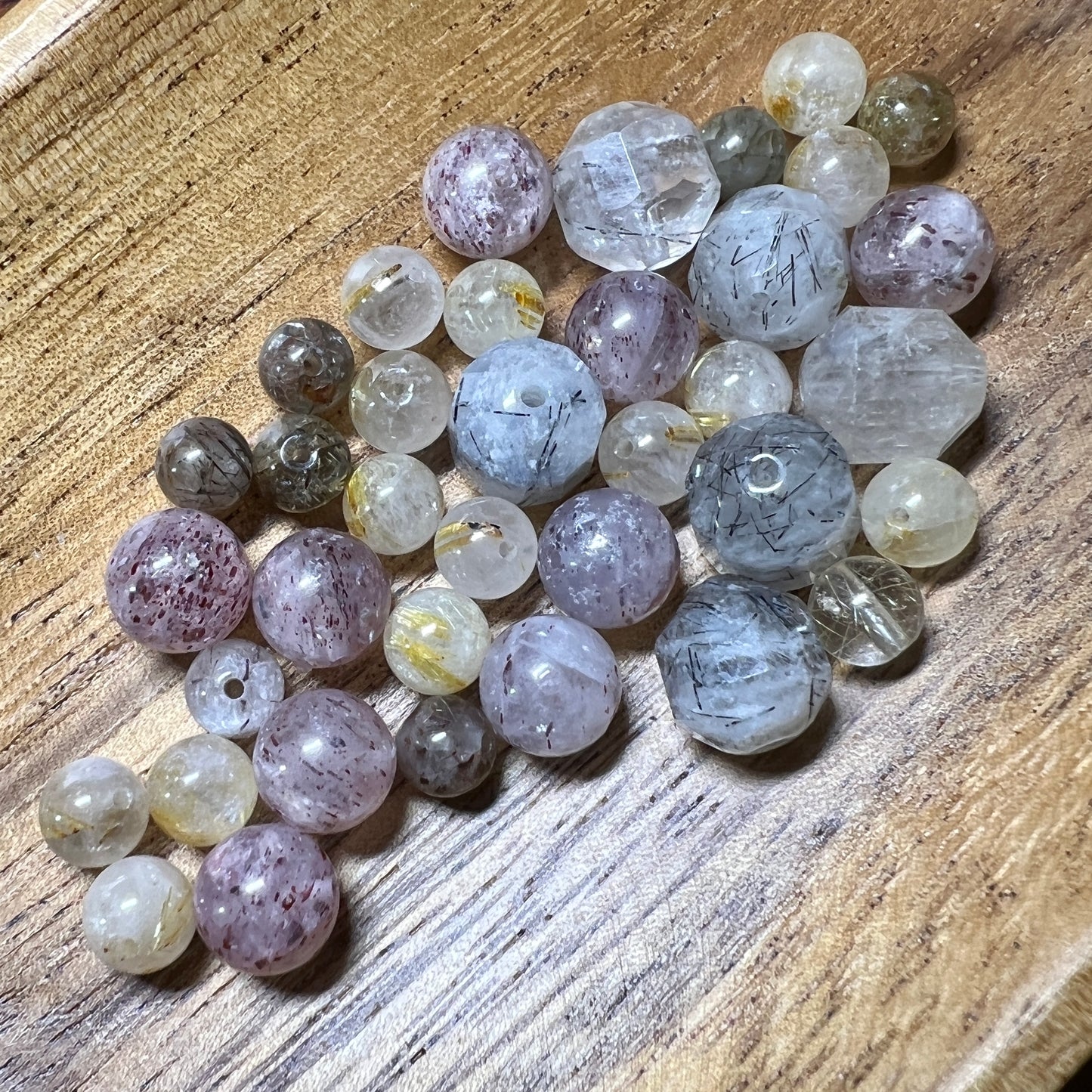 November 2021 Pretty Rocks Club - rutile & other inclusions