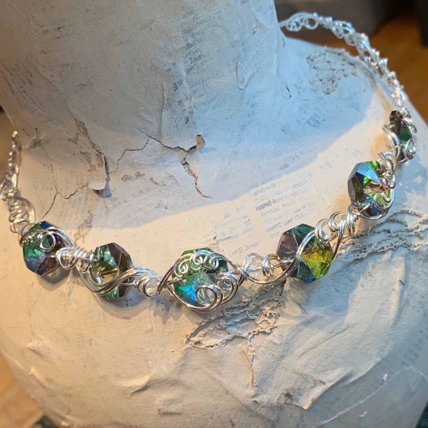 RESERVED With the Northern Lights at Her Throat