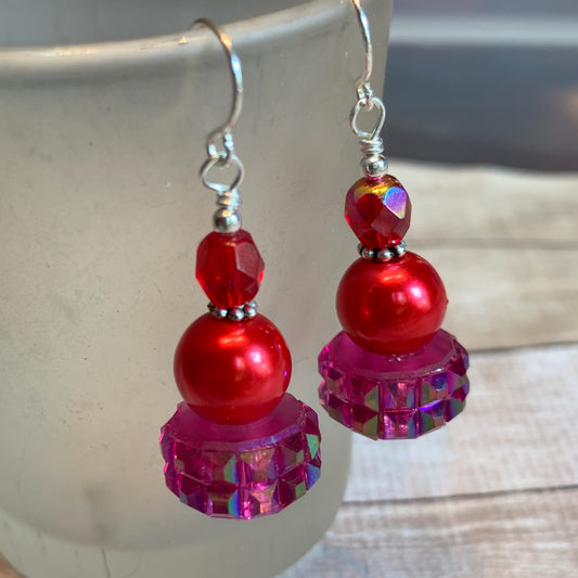 Tiny Evil Genius Earrings: “call it something about fire”