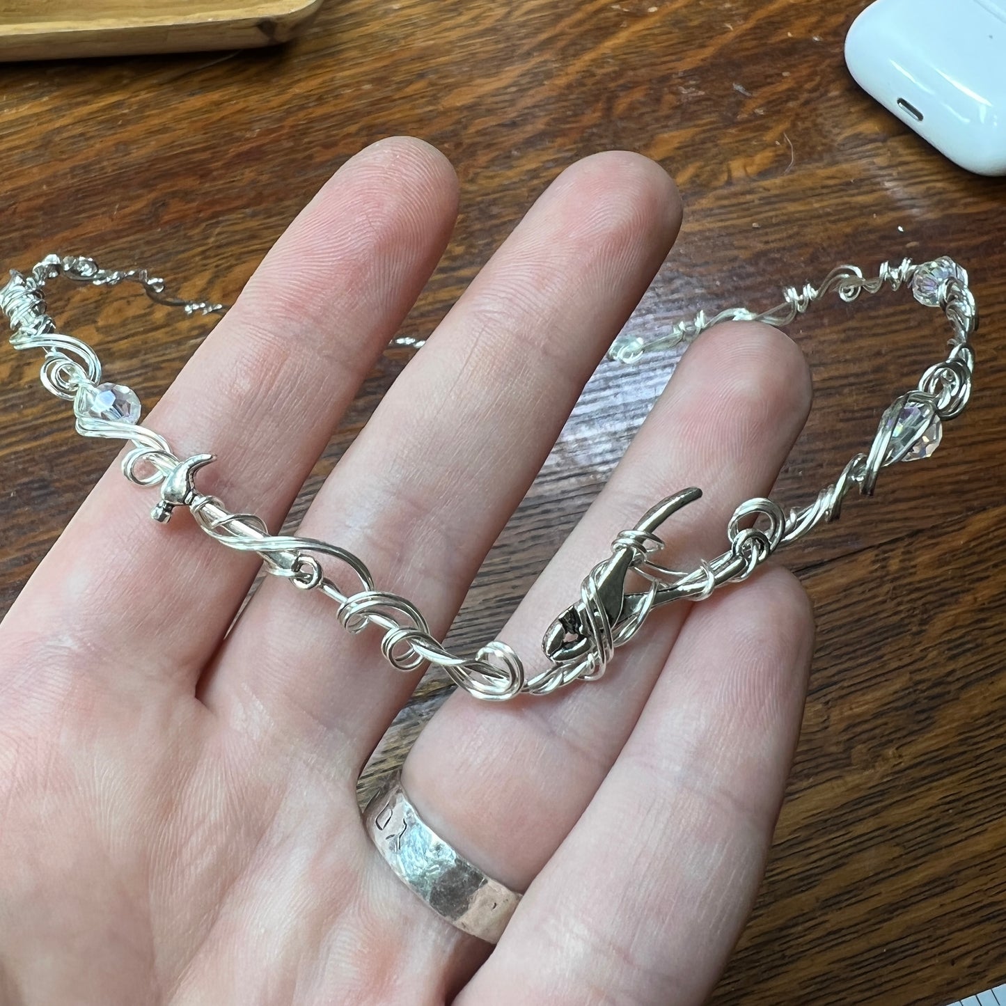 Custom Tools For Smashing The Patriarchy necklace