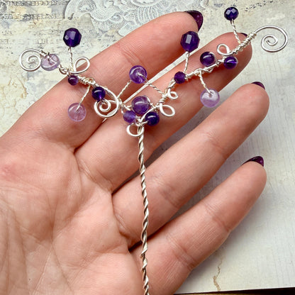 Hair ornament - purple