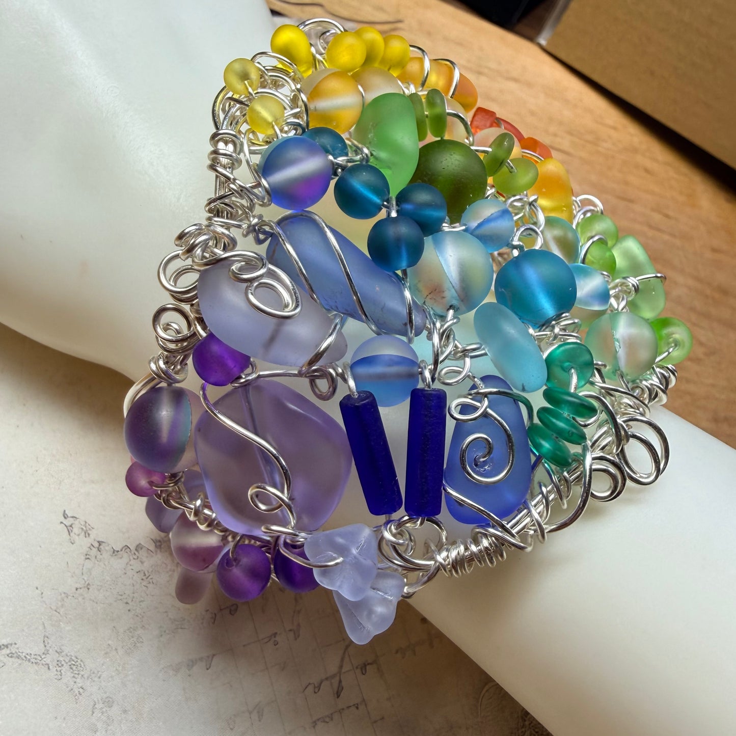 Mermaid Summer - rainbow cuff #3