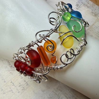 Mermaid Summer - rainbow cuff #1