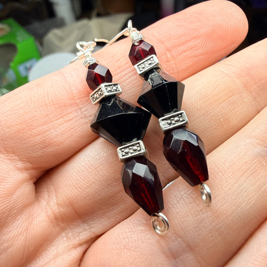Magpie Rummage Sale - red & black & silver