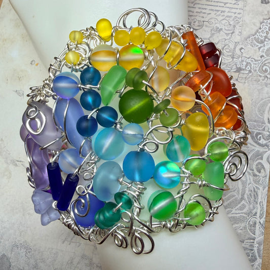 Mermaid Summer - rainbow cuff #3