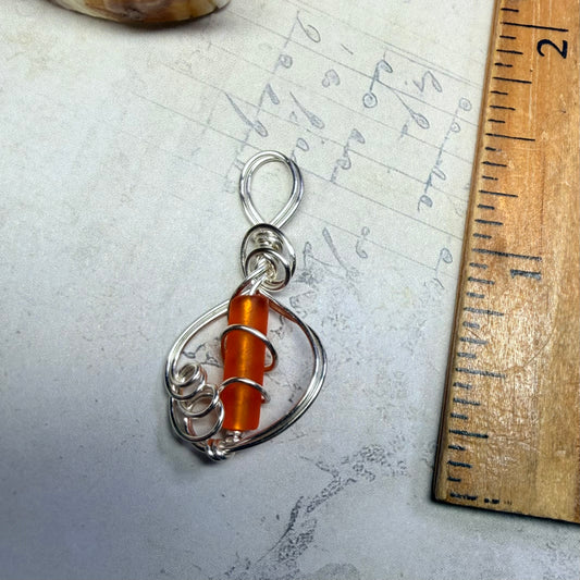 Mermaid Summer - orange pendant