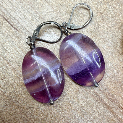 Magpie Rummage Sale - fluorite earrings (personal collection)