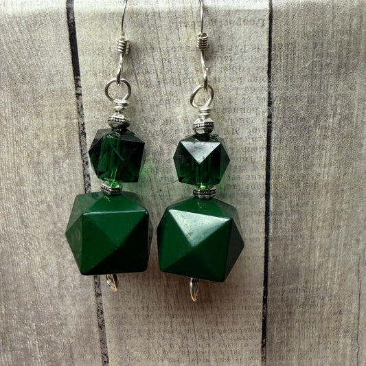 Magpie Rummage Sale - green earrings