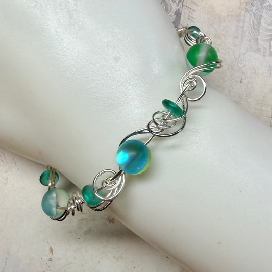 Mermaid Summer - green bracelet