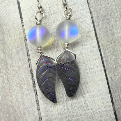 Mermaid Summer - leaf earrings