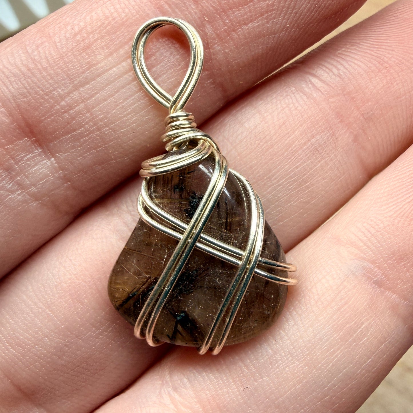 Magpie Rummage Sale - rutile pendant (personal collection)