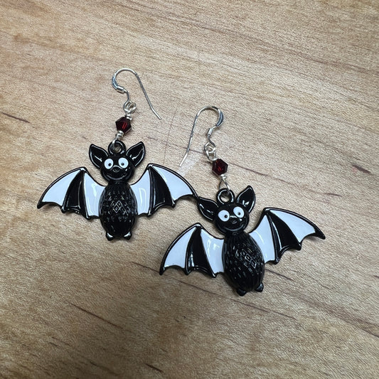 Custom bat earrings