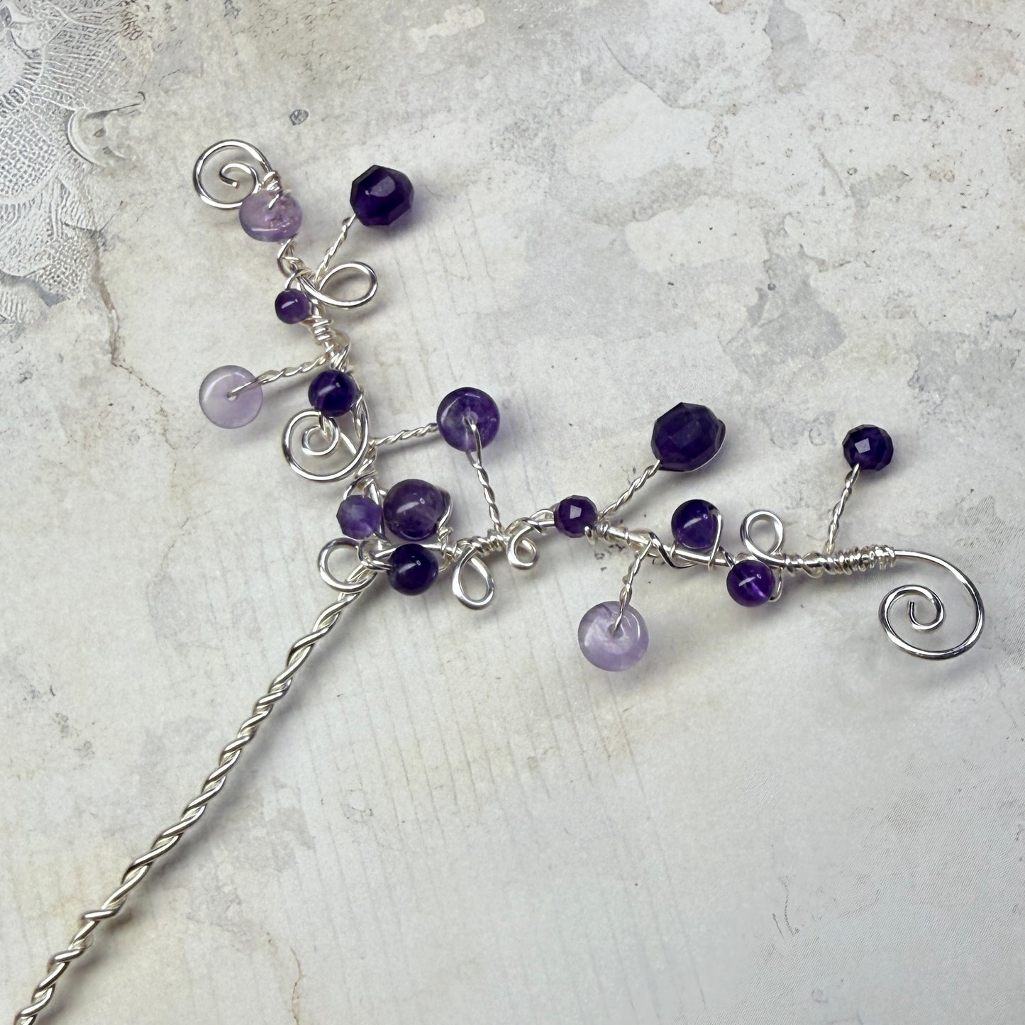 Hair ornament - purple