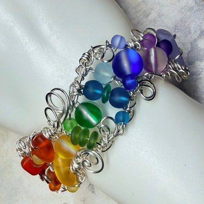 Mermaid Summer - rainbow cuff #2