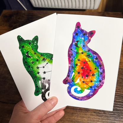 Celestial Kitty Greeting Cards
