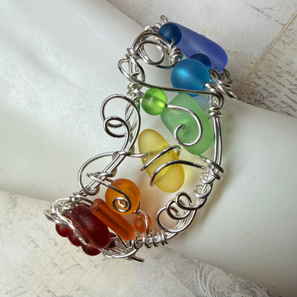 Mermaid Summer - rainbow cuff #1