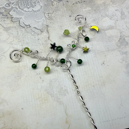 Hair ornament - green