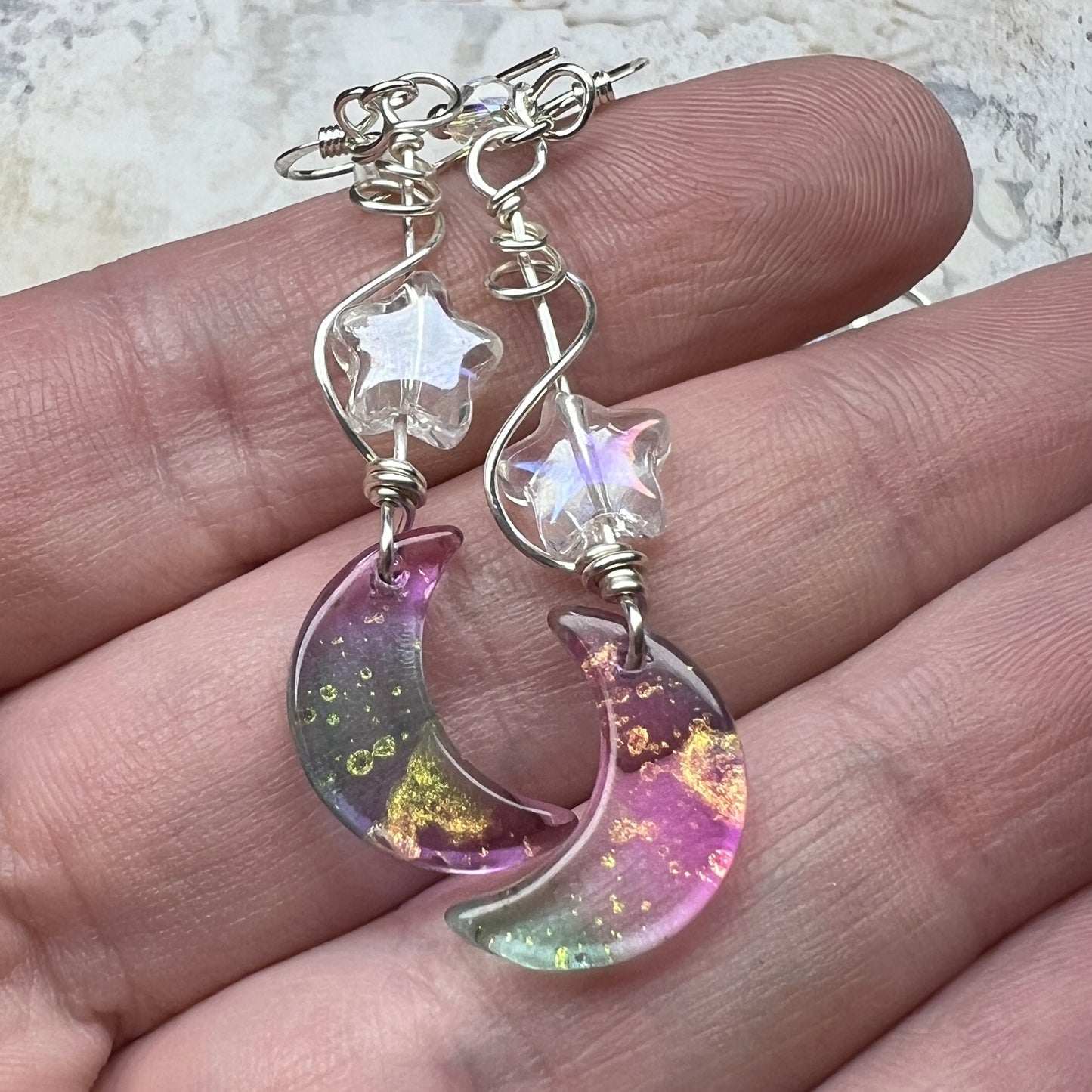 Aurora Moon earrings