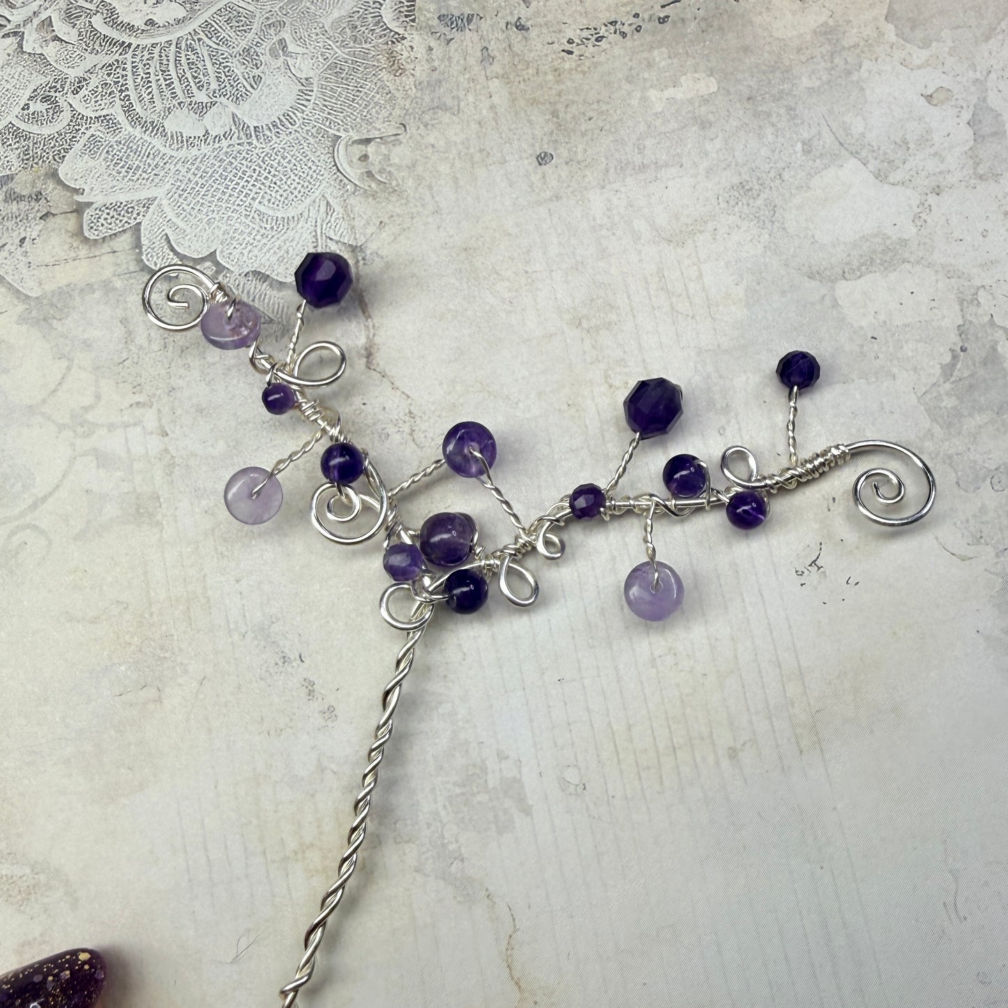 Hair ornament - purple