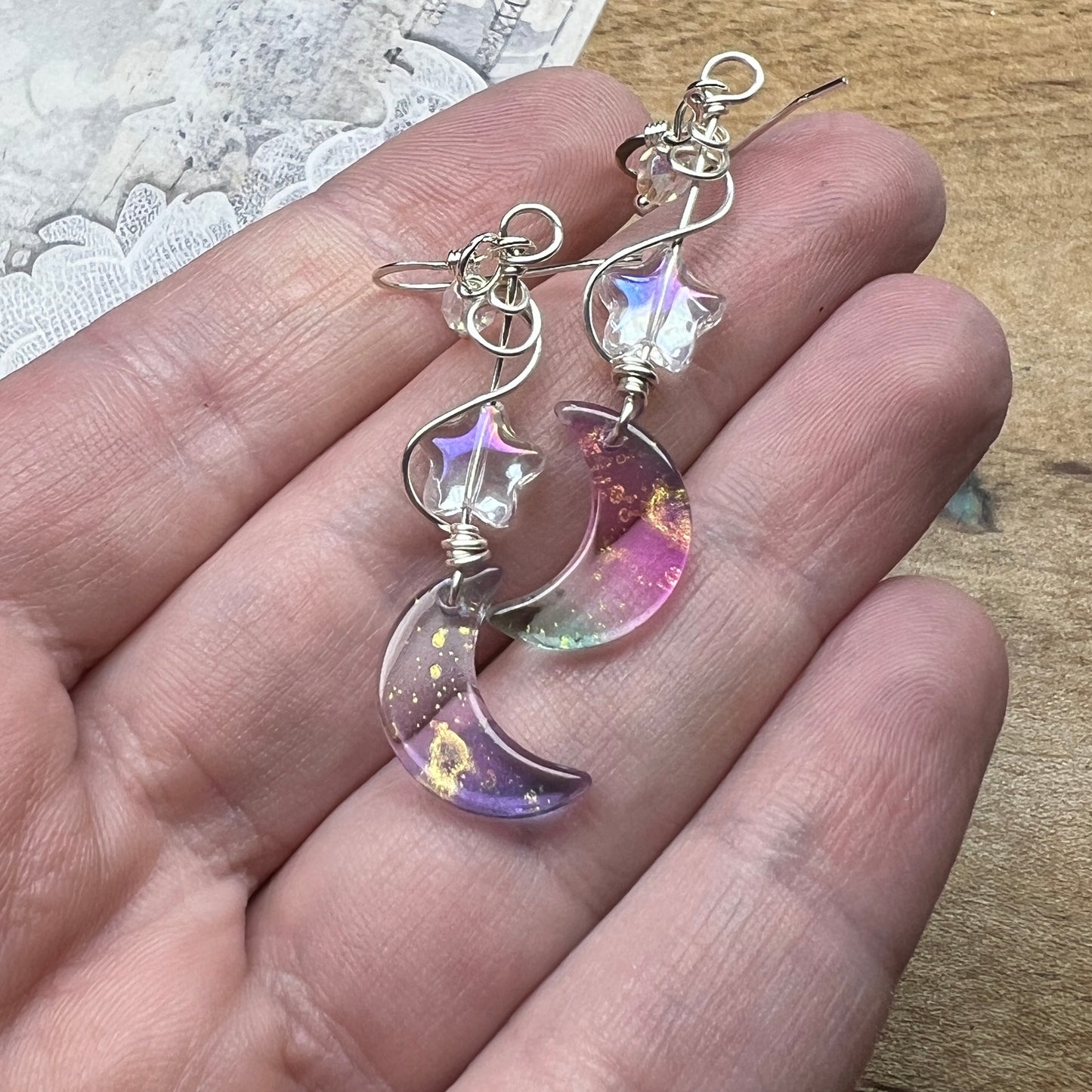 Aurora Moon earrings