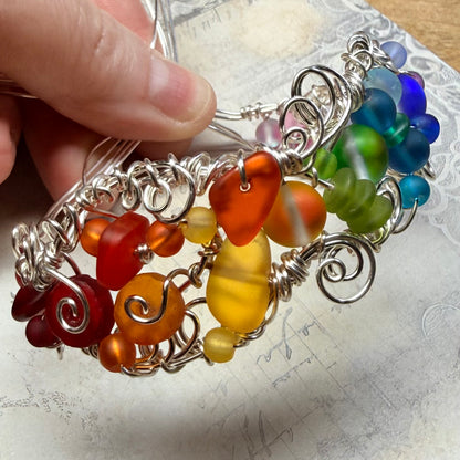 Mermaid Summer - rainbow cuff #2