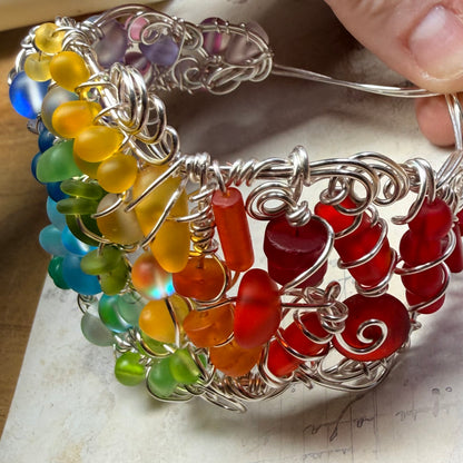 Mermaid Summer - rainbow cuff #3