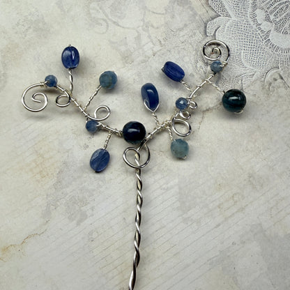 Hair ornament - blue