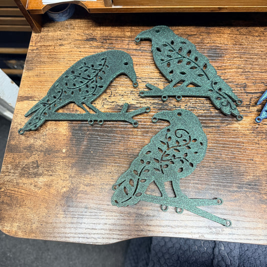 Beta test - crow earring holder set