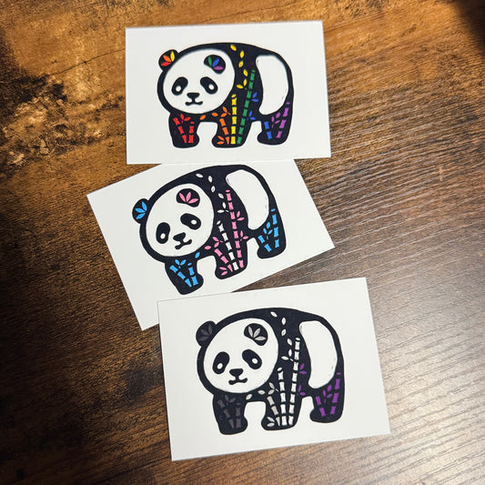 Mini Pride Panda Art Prints
