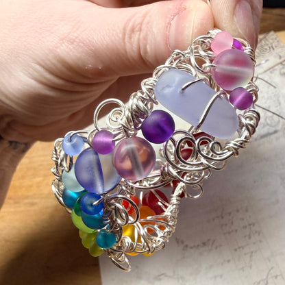 Mermaid Summer - rainbow cuff #2
