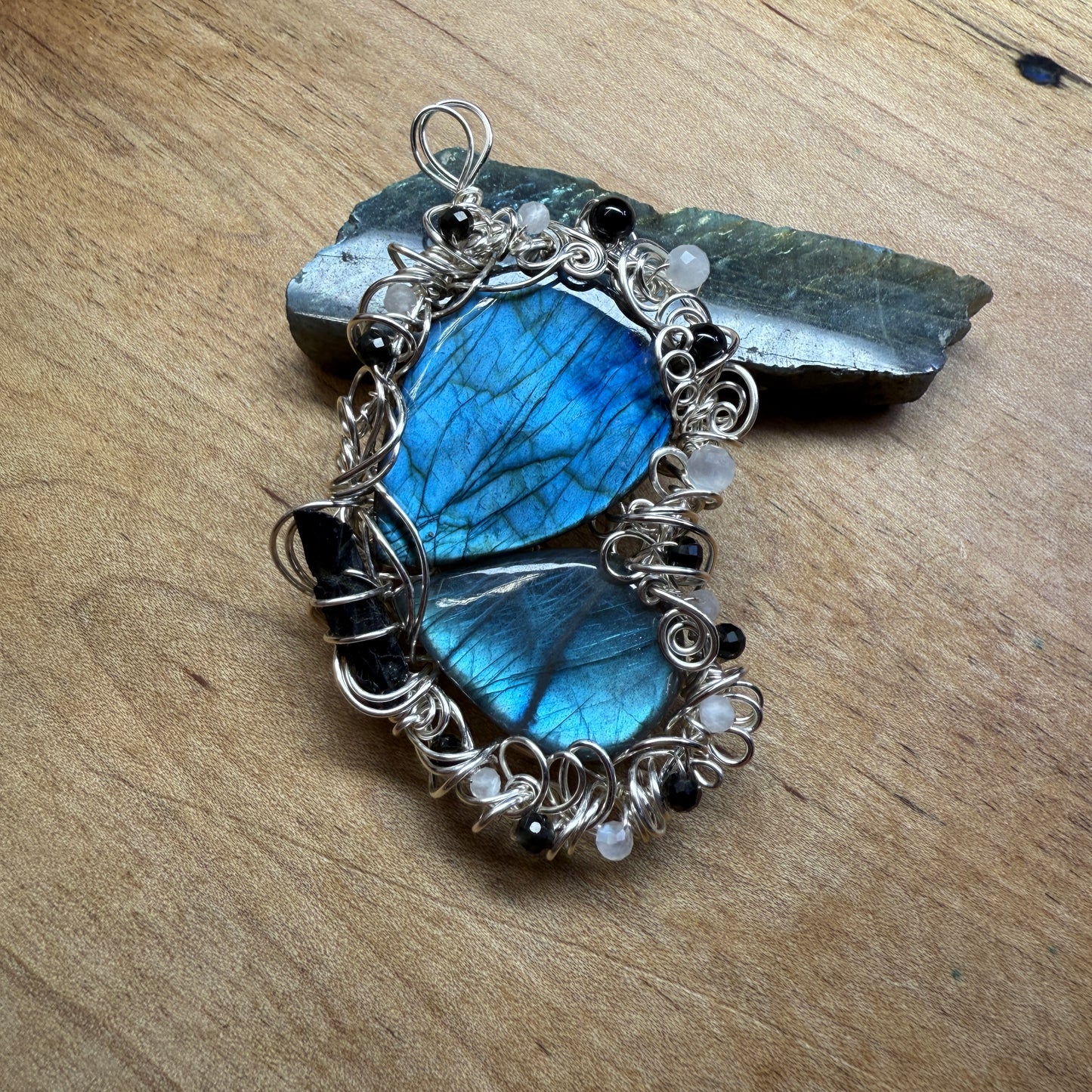 Blue Morpho pendant