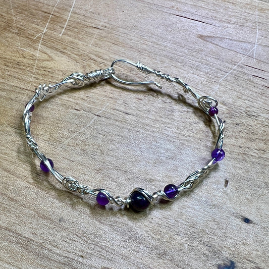 Custom purple bracelet