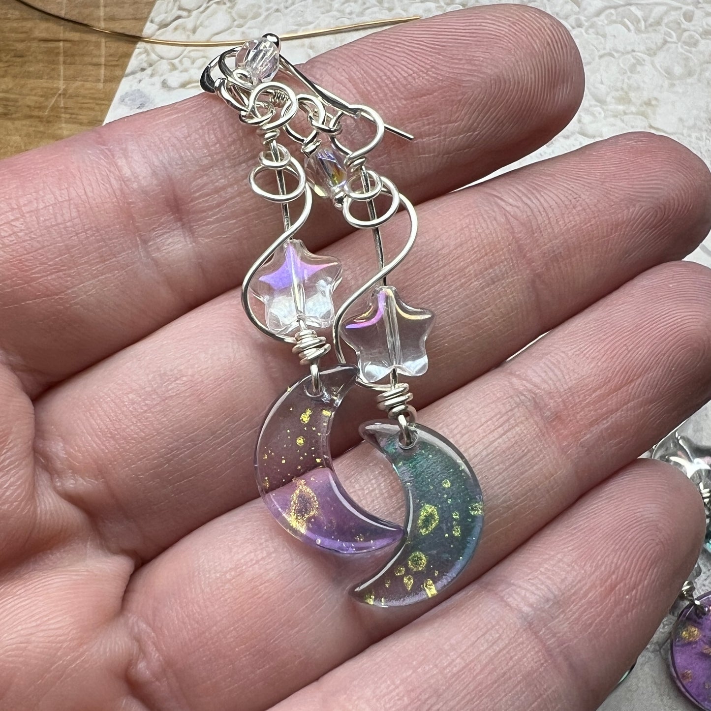 Aurora Moon earrings