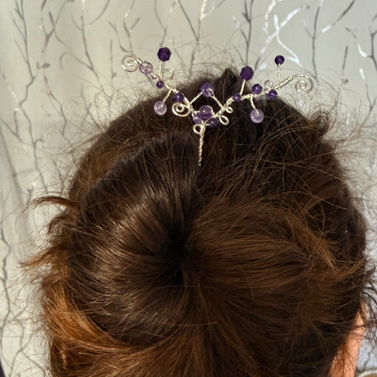 Hair ornament - purple
