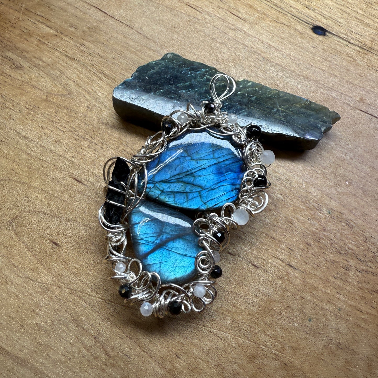 Blue Morpho pendant