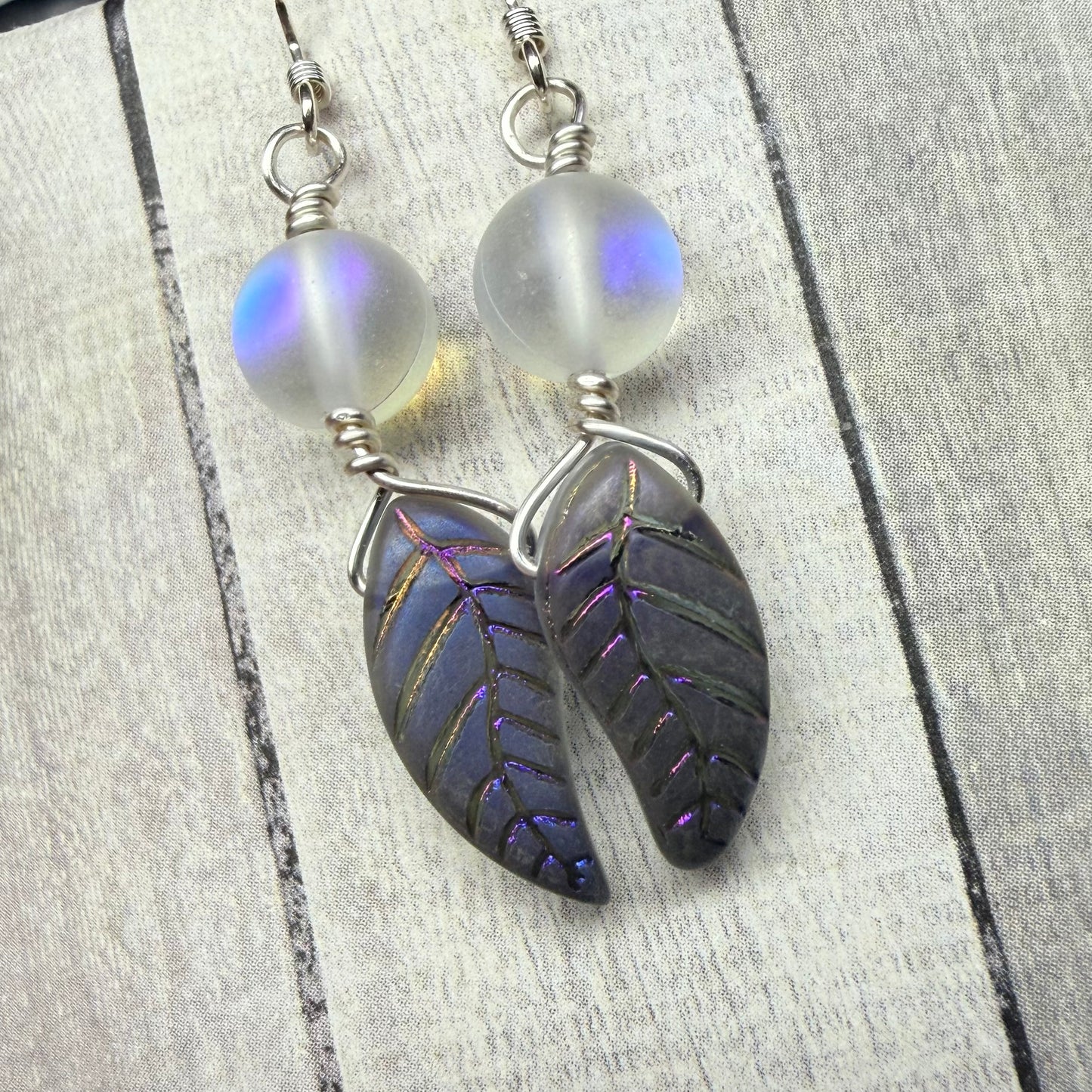 Mermaid Summer - leaf earrings