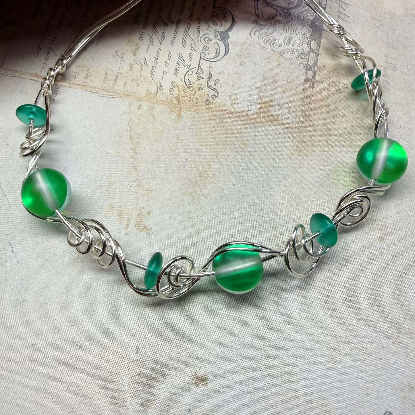 Mermaid Summer - green bracelet
