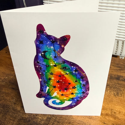Celestial Kitty Greeting Cards