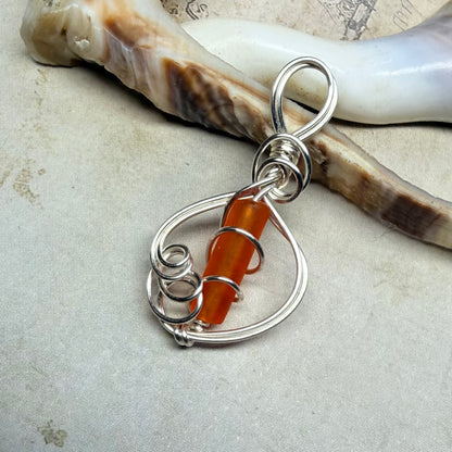 Mermaid Summer - orange pendant