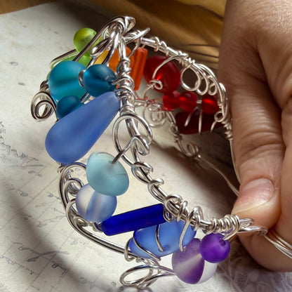 Mermaid Summer - rainbow cuff #1