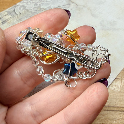 Golden star barrette